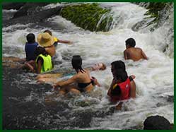 relaxen in waterval